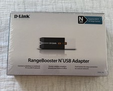 D-Link RangeBooster Wireless N USB Adapter DWA-140 Wireless New In Box picture