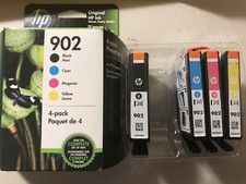 Genuine HP 902 Ink Cartridges Combo B/C/M/Y for HP 6962 6954 Printer-OEM-4PK picture