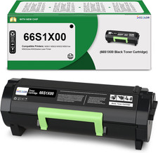 With Chip 1-Pack Black BN Cartridge 66S1X00 Extra High Yield Lexmark Compatible picture