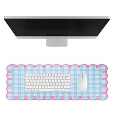 Scalloped Desk Mat, 31.5 x 11.8