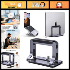 2-in-1 Adjustable Laptop Stand for Desk, Vertical & Horizontal Holder, Durable A picture