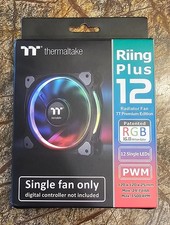 Thermaltake Riing Plus 12 LED RGB CL-F059-PL12SW-A Radiator Fan Single Fan NEW picture