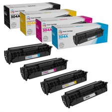 LD Toner Replacements for HP 304A (Black, Cyan, Magenta, Yellow) picture