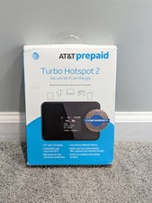 AT&T Turbo Hotspot 2 256 MB, Black - Prepaid Hotspot NEW SEALED picture