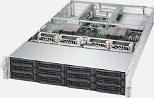 12x 4TB HD SAS3 TRUNAS ZFS Server 2U 12 Bay X10DRU-i Xeon 28 Core 64GB  2PS Rail picture