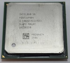 Intel Pentium 4 2.4 GHz Desktop CPU Processor- SL6PC Working Unit picture