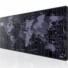 Large Gaming Mouse Pad, Desk Mat, 31.5 x 15.7 in, World Map, XXL picture