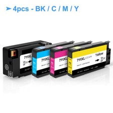 4PC/SET HP 711XL Replacement Ink Cartridge For HP DesignJet T120 T520 Printer picture