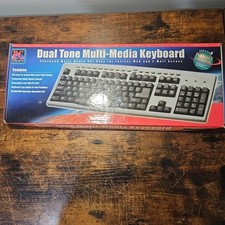 NOS Pc Concepts Dual Tone Multi-Media Keyboard KB 558 PC Concepts  picture
