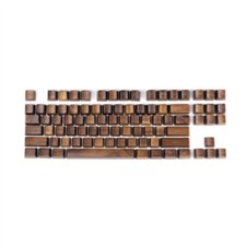 Black Walnut Wood Keycaps 60/87/108Keys OEM Height for Mechanical Keyboard Boxed picture