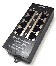 4 Port PoE Injector - Gigabit Passive Power Over Ethernet - 802.3af or at Com... picture