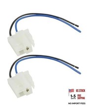Universal Electric Cooling Fan 2 Terminal Pigtail Plug Automotive Replacement picture