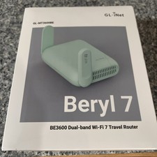 GL.iNet GL-MT3600BE Beryl 7 Dual-Band Wi-Fi 7 Travel Router Mint Green picture