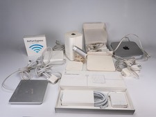 Apple Vintage Aluminum Hardware Lot Mac Mini iSight AirPort SuperDrive Chargers picture