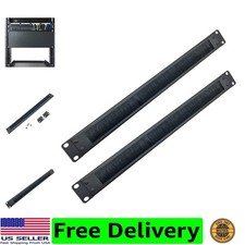 2 Pack-1U Brush Panel 19-inch Rack Mount Disassembled picture