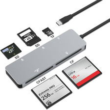 Cfast 2.0 Card Reader, USB C Cfast Card Reader 3.0 5Gbps Cfast/Cf/Sd/Tf/Xd - 5 picture
