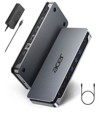 Acer Premium 13-in-1 Docking Sta.110W PD & Triple Monitor Support | Dual 4K HDMI picture