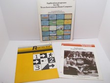 3 Vintage 1980's Texas Instruments Home Computer Catalog Booklets picture