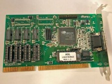 VINTAGE ASL LIGHTNING2 512K 1 MB CIRRUS LOGIC CL-GD5426-80QC-A ISA VGA MXB49 picture