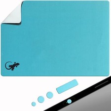 XL Adhesive Mouse Pad Peel Stick Travel Desk Surface Mat Blue Portable picture