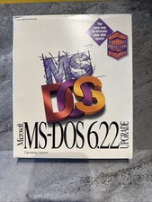Microsoft MS DOS 6.22 Upgrade Vintage Computer Software Program NIB picture