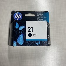 GENUINE HP 21 Black Ink Cartridge for DeskJet D1300 D1400 C9351AN picture