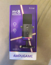 NEW UNOPENED FIFINE AM8 AmpliGame Dynamic USB/XLR Cardioid Mic RGB Gain picture