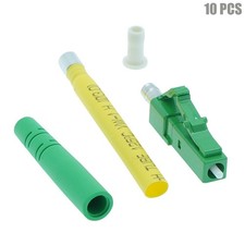 10 Pcs LC/APC Simplex Singlemode Fiber Optic Optical Connector Adapter 2mm Green picture