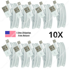 10X Bulk Lot USB Fast Charge Cable For Apple iPhone 11 12 13 14 XR Charging Cord picture