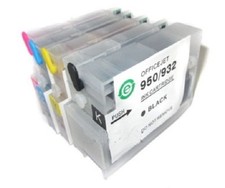 4 empty Refillable ink Cartridge for HP 932 933 XL OfficeJet Pro 6100 6600 CHIP picture