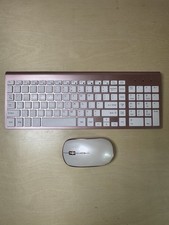 Joyaccess KB2US Wireless Keyboard and Mouse Combo - Pink and White - No MAC picture