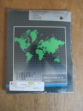 SubLogic Scenery Disk 1 TEXAS  Apple II+ IIe IIc II Flight Simulator VTG SEALED picture