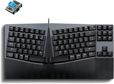 Perixx PERIBOARD-335 Wired Compact Mechanical Ergonomic Keyboard Blue Switch  picture