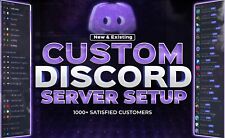 I will create a custom discord server for you  ⚠ READ DESCRIPTION ⚠ picture