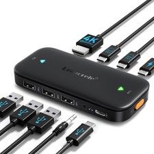 Lemorele USB-C KVM Switch For 2 USB-C DP Alt Mode Devices picture