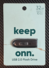 Keep Onn 32GB USB 2.0 Flash Drive Speed Upto 10MB/s Read Black *Damage Packaging picture