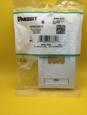 PANDUIT CFPE2WHY Mini-Com Executive Faceplate 2-Port White NEW NEMA 1 picture