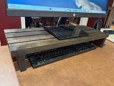 Rustic Wooden Monitor Stand 24