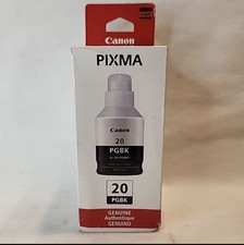 NEW OEM - CANON 20 170ml BLACK INK BOTTLE - GI-20 3383C001 - Sealed Box picture