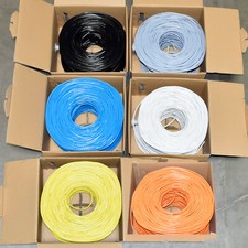 CAT6 1000FT UTP Riser Cable 23AWG CMR 550MHz Network Ethernet Bulk Wire LAN NEW picture