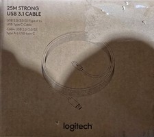 New Logitech Strong 25m (82ft) USB-A to USB-C Cable 939-001802 picture