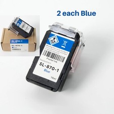 2 Blue PB SL-870-1Pitney Bowes® postage meter ink cartridge SendPro® Mailstation picture