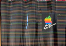 VERY RARE VINTAGE APPLE COMPUTERS RAINBOW LOGO Book Jacket/Cover [Unused-1980's] picture