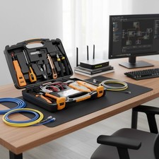 15-in-1 Professional Network Tool Kit - RJ45 Crimper & Cable Tester Included picture