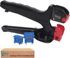 JackEasy 4-Pair Termination Tool Keystone Jacks Only Cat6a Cat6 Cat5e & Voice picture