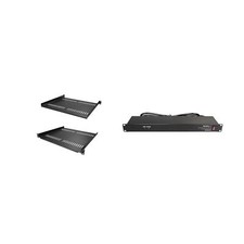 StarTech.com 2-Pack 1U Vented Server Rack Shelf with 8 Outlet 1U Rack Mount S... picture