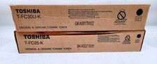 Lot of 2 Toshiba Toner Cartridge T-FC30U-K & Toshiba T-FC25-k Black picture