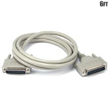 6FT DB25 25 Pin Male to Male IEEE 1284 Parallel Printer Cable Cord Molded picture