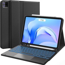 CHESONA For IPad Air 11 Inch Case W/Keyboard (M2/3, 2024/5) 7-Color Backlight picture