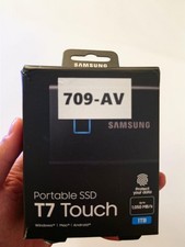 Samsung T7 Touch 1TB Portable External SSD - Black (MU-PC1T0K/WW) picture